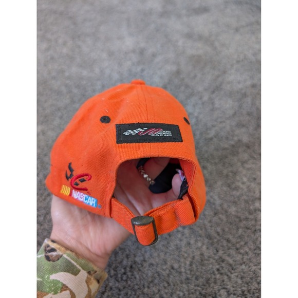 NASCAR Tony Stewart 2002 Champion Hat Chase Authentics Youth Orange Black Cap 20 - Picture 6 of 6